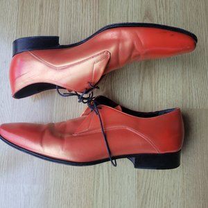 Like New Brilliant Christian Dior Derby Shoes Burnt Orange Sz 42 EU = Size 9 US